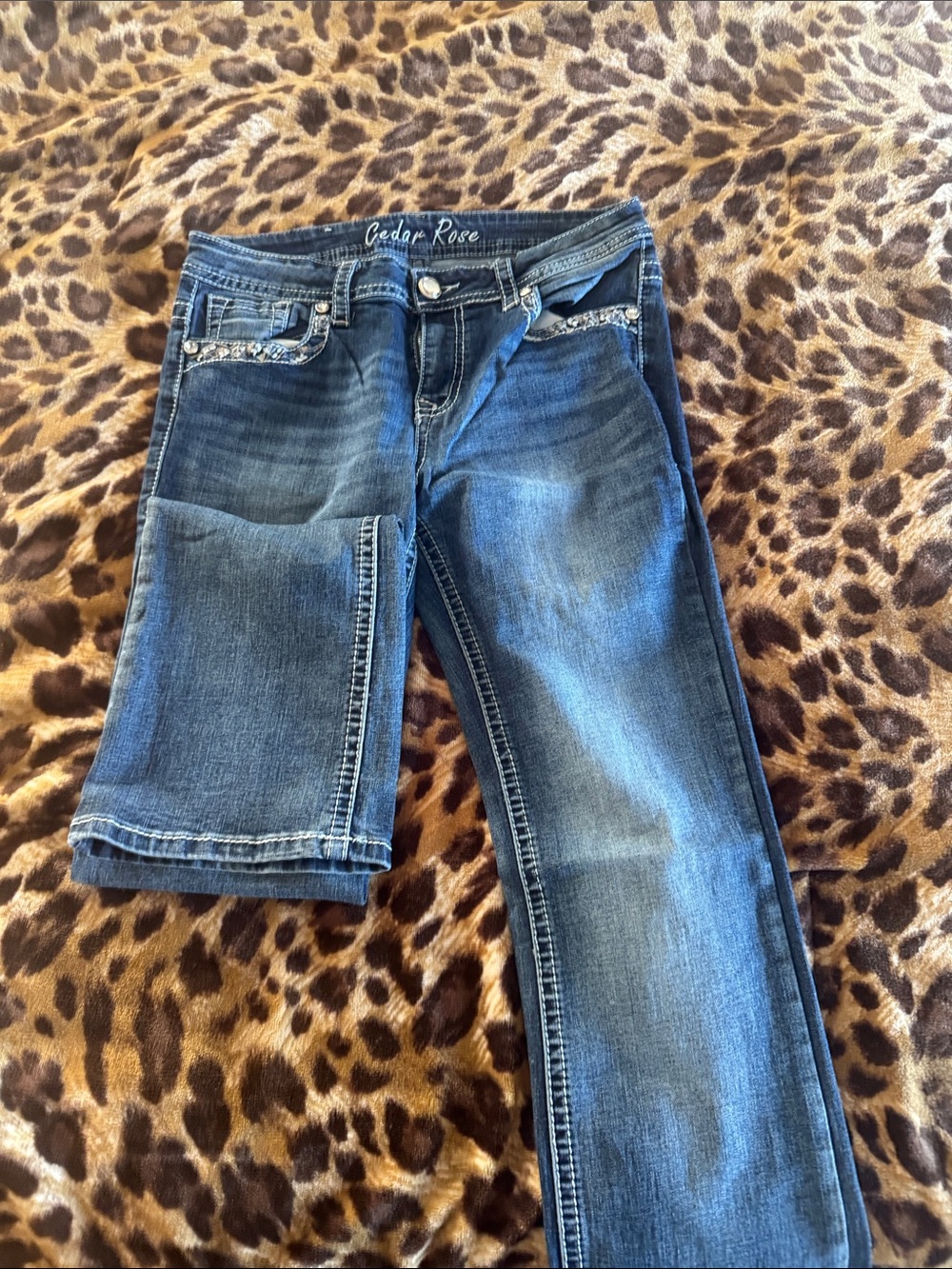 Women's Dark Blue Bootcut Jeans